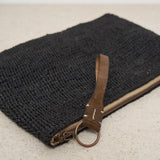 Pochette donna Ampy in rafia nera AMPY BLACK IBELIV 
