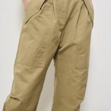 Pantalone donna verde carrot fit NATSA KHAKI IRO 