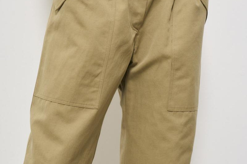 Pantalone donna verde carrot fit NATSA KHAKI IRO 