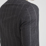 Abito uomo monopetto gessato grigio 2442+8364 535102 LUIGI BIANCHI 