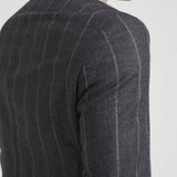 Abito uomo monopetto gessato grigio 2442+8364 535102 LUIGI BIANCHI 