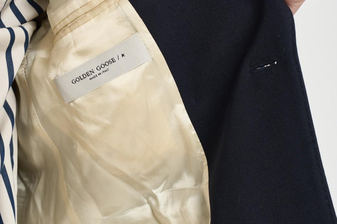 Blazer donna doppiopetto blu notte GWP00829 P00061950486 GOLDEN GOOSE 