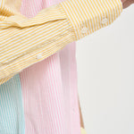Camicia donna a righe multicolor CYS0001 MIX MC2 SAINT BARTH 