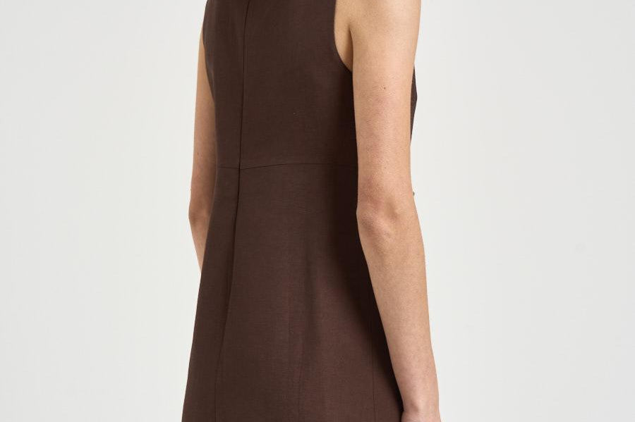 Abito donna dritto marrone D731377G RAISA26008 P.a.r.o.s.h. 