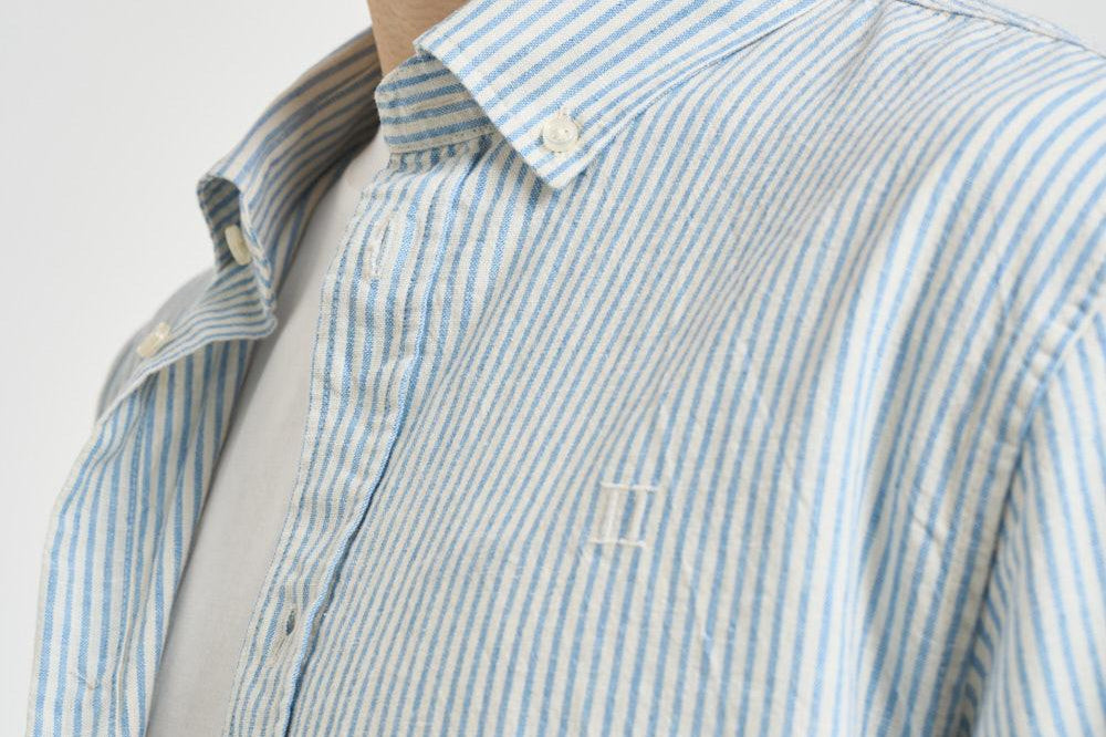 Camicia uomo Konrad a righe celeste 1001330 ALLURE LES DEUX 