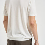 T-shirt uomo girocollo in maglia bianca 300421 25 KANGRA 