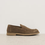 Mocassini uomo in suede marrone 3442 VISONECACAO DOUCAL'S 