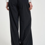 Pantalone donna gamba larga nero 26854 10BLACK RRD 