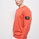 Felpa uomo girocollo arancione 6100044 S0051V008A STONE ISLAND 