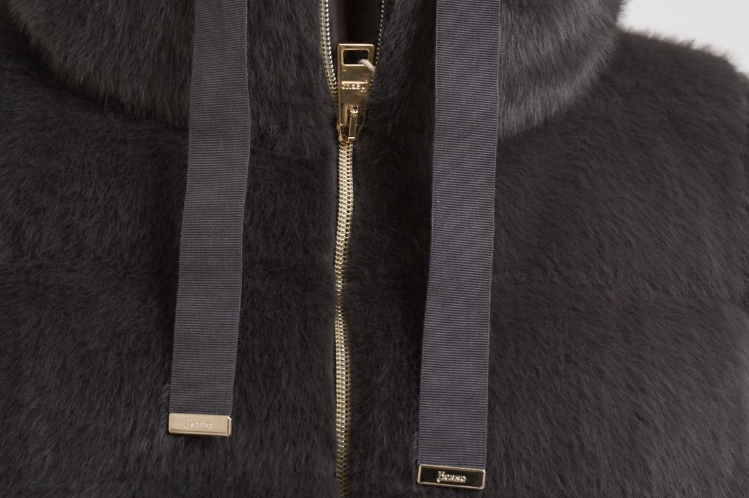 Piumino donna midi trapuntato grigio PI002123D 9480 HERNO 