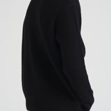Maglia uomo girocollo nera 1000471 100 LES DEUX 