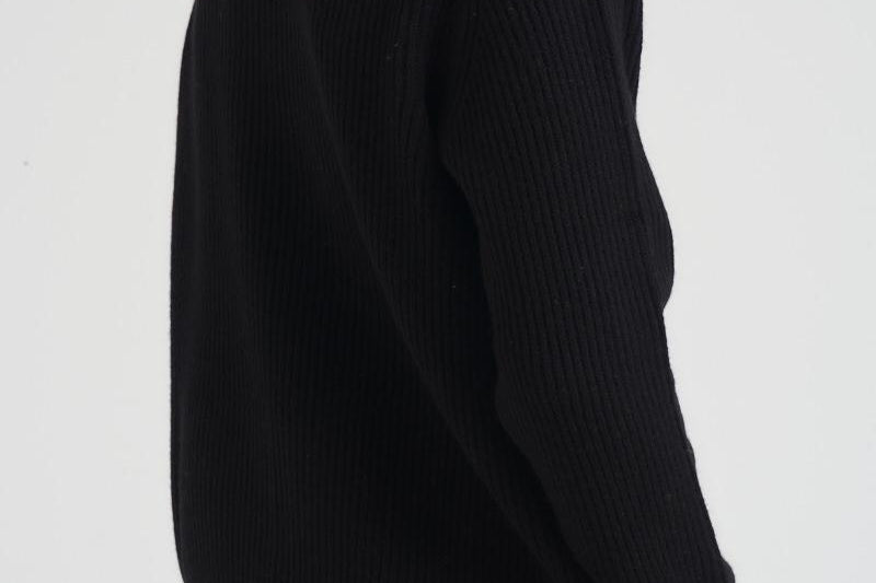 Maglia uomo girocollo nera 1000471 100 LES DEUX 