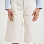 Bermuda donna in denim bianco NEWBECKYBULL44 OFFWHITE HAIKURE 