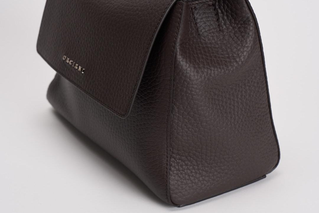 Borsa donna Sveva Soft Piccol a mano in pelle con tracolla moro B01999SOF TMORO ORCIANI 