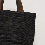 Borsa donna Mirozy in rafia nera MIROZY BLACK IBELIV 