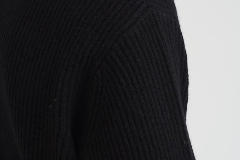 Maglia uomo girocollo nera 1000471 100 LES DEUX 