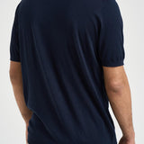 T-shirt uomo girocollo in maglia blu 300421 38 KANGRA 