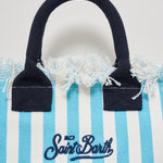 Borsa donna Colette a righe celeste COLETTE 03755H MC2 SAINT BARTH 