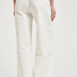 Jeans donna dritto in denim bianco GWP02079 P00098010190 GOLDEN GOOSE 