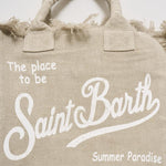 Borsa donna Vanity in lino beige VANITYLINEN 00275H MC2 SAINT BARTH 