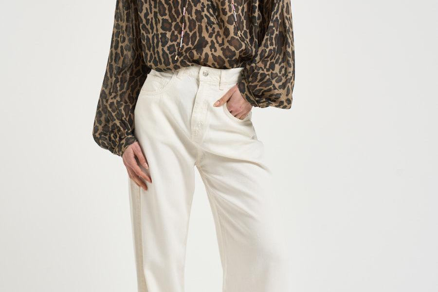 Blusa donna animalier S1163 111 BAZAR DELUXE 