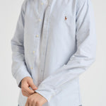 Camicia uomo a righe celeste 710549084 009 RALPH LAUREN 