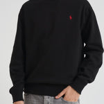 Felpa uomo girocollo nera 710P01523 001 RALPH LAUREN 