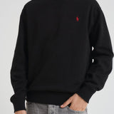 Felpa uomo girocollo nera 710P01523 001 RALPH LAUREN 