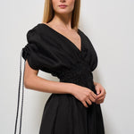 Abito donna lungo nero AD2613O 2002 ALPHA STUDIO 