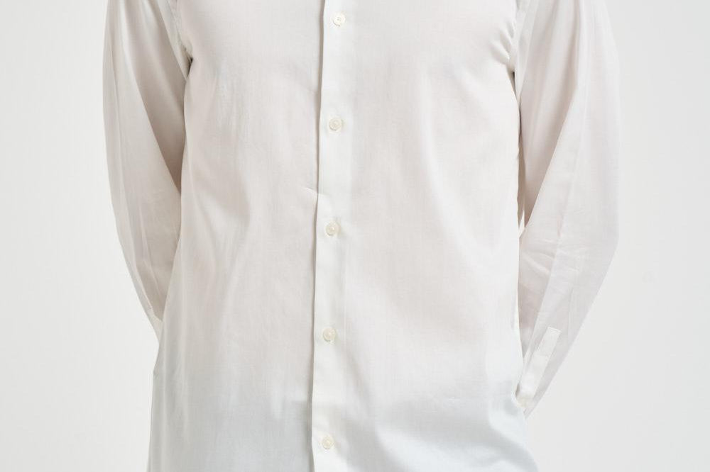 Camicia uomo in popeline bianca EM005123 AF23800U0002 EMPORIO ARMANI 