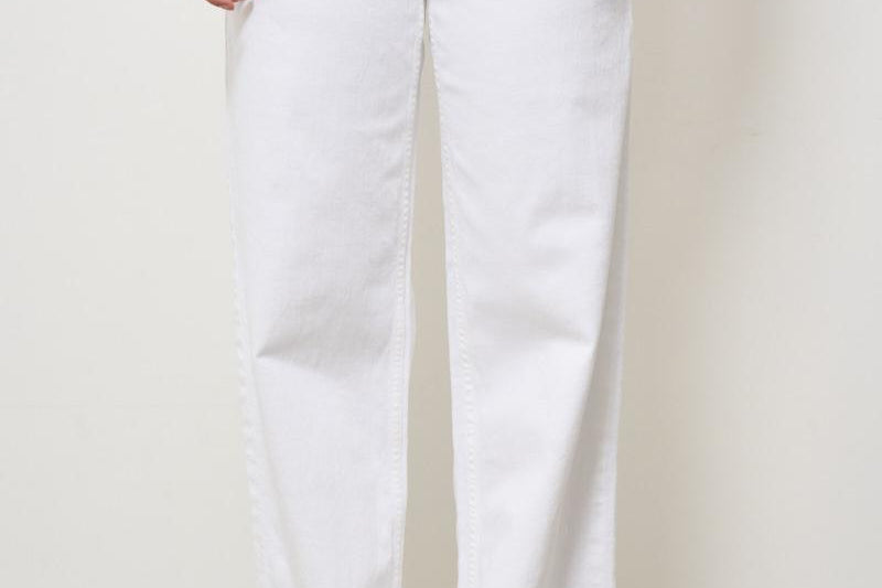 Jeans donna bianco Spinner Zip Sneak 10798 TNN MOTHER 