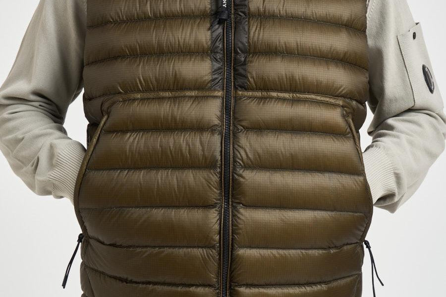 Piumino uomo trapuntato verde VE703A 683 C.P. COMPANY 