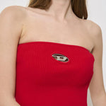 Top donna a fascia M-Clarksvillex rosso A13019 0DLAX42A DIESEL 