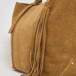 Borsa donna 24/7 in suede cammello GWA00785 A00079455303 GOLDEN GOOSE 