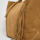 Borsa donna 24/7 in suede cammello GWA00785 A00079455303 GOLDEN GOOSE 