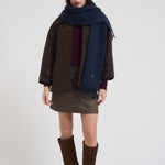 Sciarpa donna con frange blu 449959359 009 RALPH LAUREN 