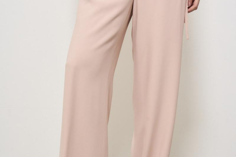 Pantalone donna a palazzo rosa F5SS36 F47 LIVIANA CONTI 