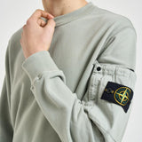 Felpa uomo girocollo menta 6100019 S0410V0055 STONE ISLAND 