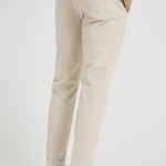 Pantalone uomo con pence in velluto a coste panna RETRO DV0500XLATTE BERWICH 
