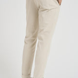 Pantalone uomo con pence in velluto a coste panna RETRO DV0500XLATTE BERWICH 