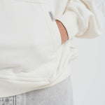 Felpa uomo con cappuccio bianca OCM4113 FLATWHITE REPRESENT 