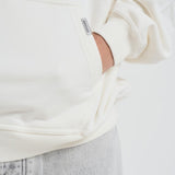 Felpa uomo con cappuccio bianca OCM4113 FLATWHITE REPRESENT 