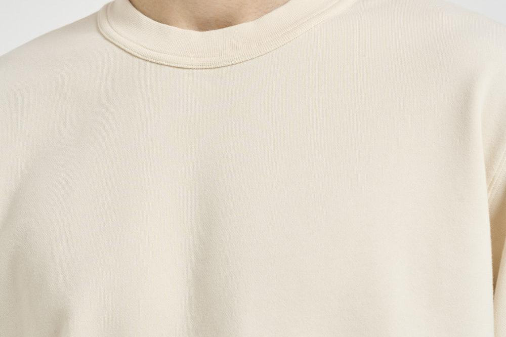 Felpa uomo girocollo panna 6100019 S0410V0093 STONE ISLAND 