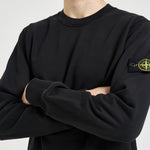Felpa uomo girocollo nera 6100060 S0051V0029 STONE ISLAND 