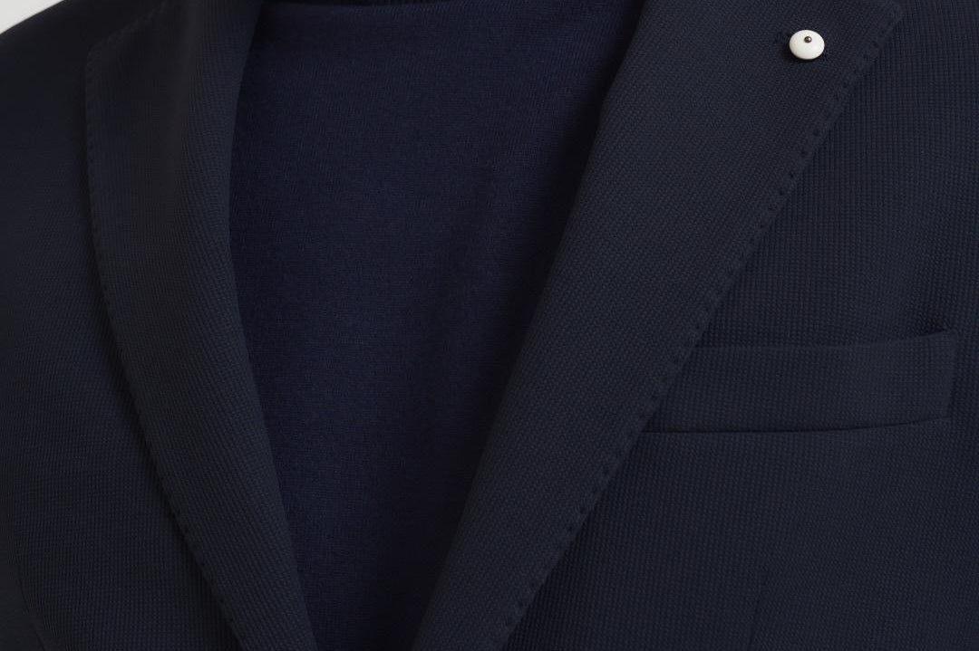 Giacca uomo monopetto blu scuro 2844 557171 L.B.M. 