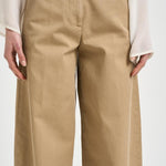 Pantalone donna dritto beige NAN24 BEIGE NINE IN THE MORNING 