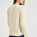 Maglia donna in cotone panna 211896939 002 RALPH LAUREN 