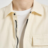 Camicia uomo manica corta panna 1100025 S0A10V0093 STONE ISLAND 