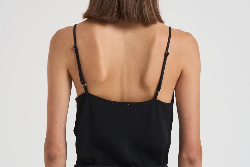 Top donna Shiny Anvers satinato nero 14065 8007NERO FORTE FORTE 