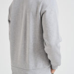 Felpa uomo girocollo in pile grigia SH9608 CCA LACOSTE 